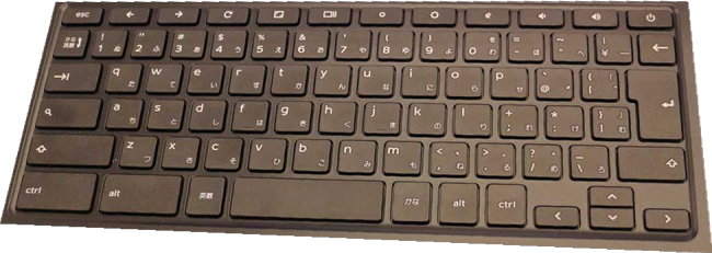 Chromebookのキーボード