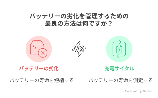 バッテリーの劣化と充電サイクル