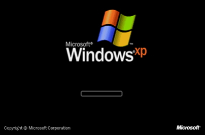パソコンの起動時に表示されるWindowsのロゴ画面